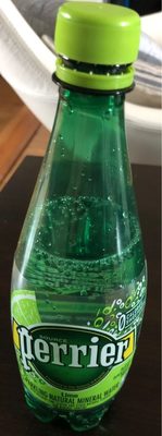 Lime flavored carbonated mineral water, lime