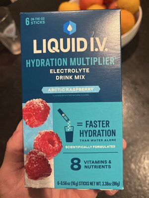 LIQUID I.V. HYDRATION MULTIPLIER ELECTROLYTE DRINK MIX ARCTIC RASPBERRY