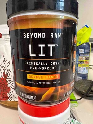Lit Clinically Dosed Pre-workout Orange Mango