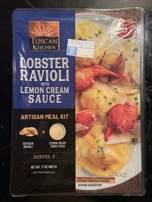 Lobster Ravioli With Lemon Cream Sauce