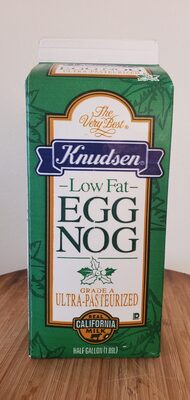 Low-fat eggnog