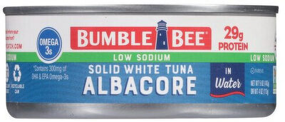 Low Sodium Solid White Albacore Tuna in Water