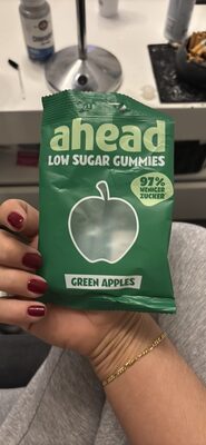 LOW SUGAR GUMMIES GREEN APPLES