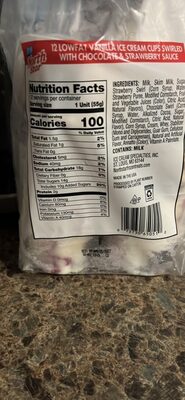 Lowfat Chocolate & Strawberry Sundae Cups