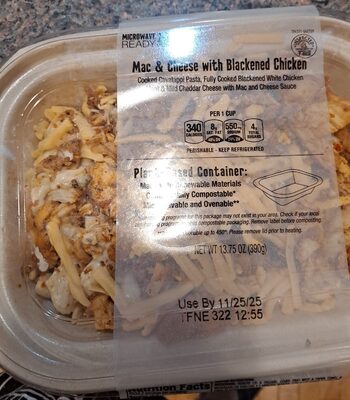 Mac & Cheese Wifh Blackened Chicken