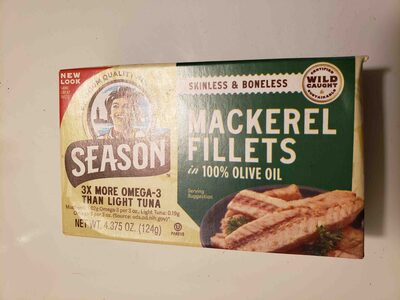 Mackerel fillets in olive oil