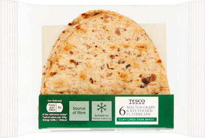 Malted Grain And Rye Folded Flatbread