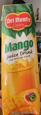 Mango juice drink