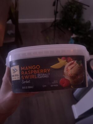 Mango Strawberry Swirl Sorbet