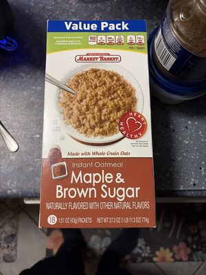Maple & Brown Sugar Instant Oatmeal