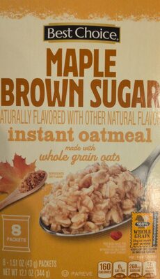 Maple Brown Sugar Instant Oatmeal