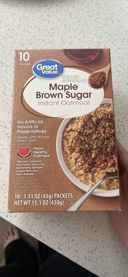 Maple Brown Sugar Instant Oatmeal