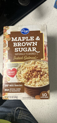 Maple & Brown Sugar Instant Oatmeal
