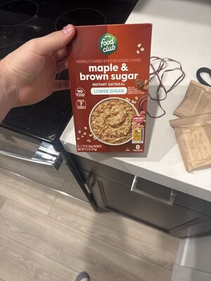 Maple Brown Sugar Oatmeal
