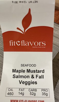 Maple mustard salmon & fall veggies