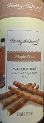 Maple Pecan Wafer Rolls