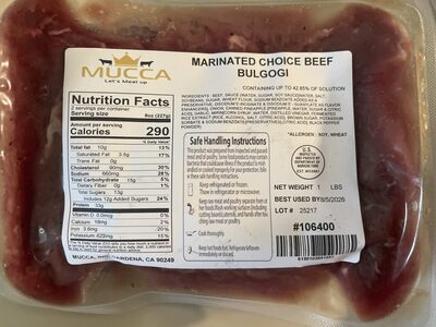 Marinted Choice Beef Bulgolgi