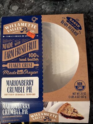 Marionberry Crumble Pie