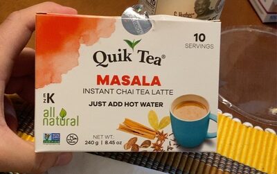 Masala instant chai tea latte