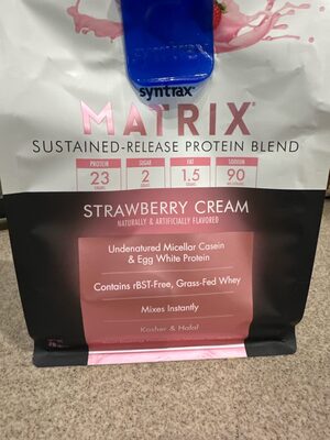 Matrix strawberry protein powder