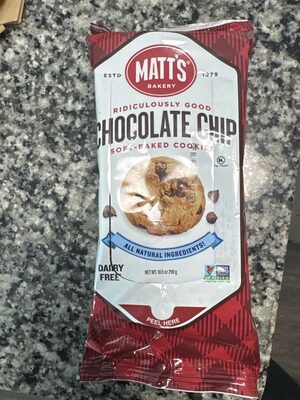 Matt’s Chocolate Chip Cookies Soft Baked