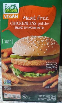 Meat free chickenless patties