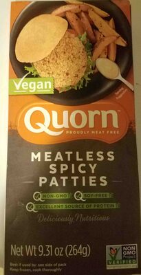 Meatless spicy patties