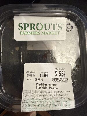 Mediterranean Mafalda Pasta