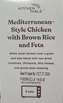 Mediterranean-Style Chicken with Brown Rice and Feta