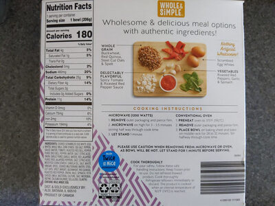 Mediterranean Style Scrambled Egg White Bowl