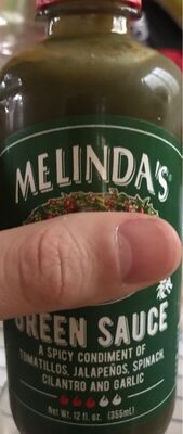 Melinda's green sauce a spicy condiment of tomatillos
