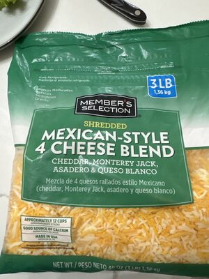Mexican style 4 cheese blend