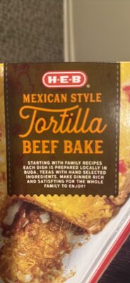 Mexican Style Tortilla Beef Bake