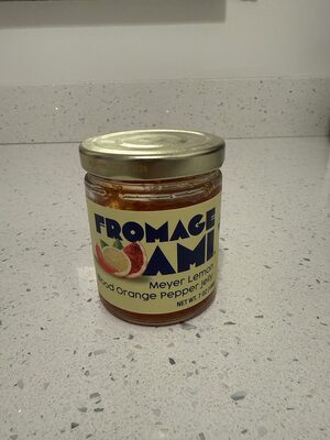 Meyer, lemon blood orange pepper jelly
