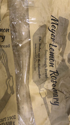 Meyer Lemon Rosemary Sourdough Bread