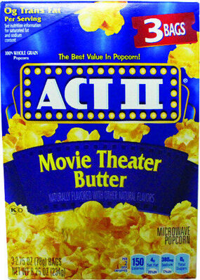 Microwave popcorn movie theatre butter
