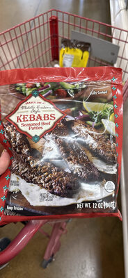 Middle Eastern Style KEBABS Seasoned Beef Patties