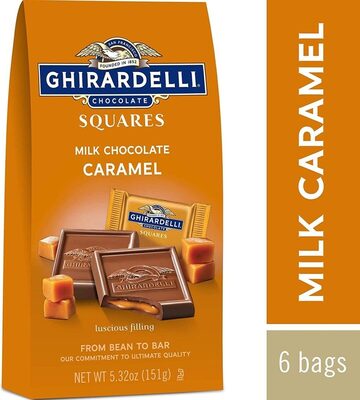 Milk caramel filled squares