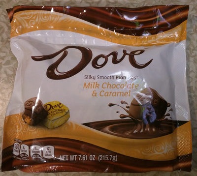 Milk chocolate & caramel candy, milk chocolate & caramel