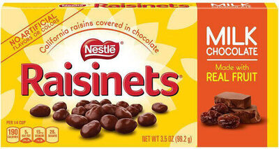 Milk chocolate covered raisins