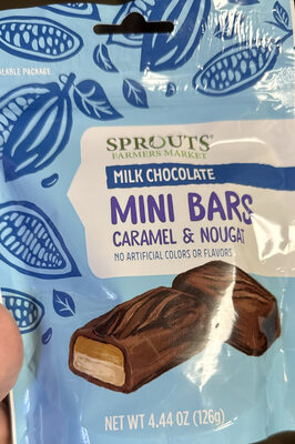 Milk Chocolate Mini Bars Caramel & Nougat