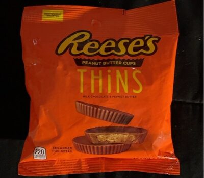 Milk chocolate thins peanut butter cups