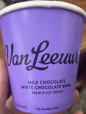 Milk Chocolate White Chocolate Swirl Ice Cream