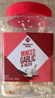 Minced garlic in water