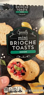 mini brioche toasts onion