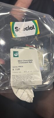 Mini Chocolate Croissant 8pk