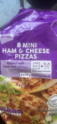 MINI HAM & CHEESE PIZZAS