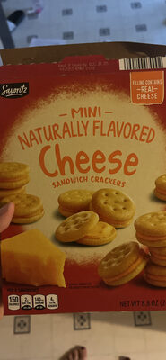 Mini Naturally Flavored Cheese Sandwich Crackers
