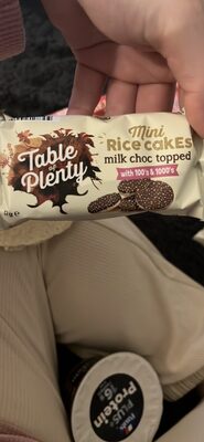 Mini Rice Cakes milk choc topped