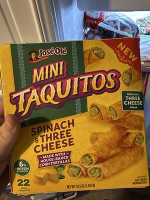 Mini Taquitos Spinach And Three Cheese